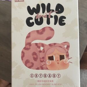 Wild But Cutie Crybaby Vinyl Plush Pendant. New in drawstring bag. NEON CUTIE